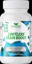 Brain Boost sans limite (60 capsules) - Mémoire, Focus, Clarté mentale - Nootropics Formule scientifique pour améliorer la performance, Super Ginkgo Biloba, St John Wort Extract, DMAE