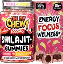 Pure Himalayan Shilajit Gummies - Haute puissance Gold Grade Resin - Energy Boost and Immune Support for Men and Women with Ashwagandha and Shatavari - 60 Gummy - Strawberry & Banana