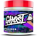 GHOST Gamer: Energy and Focus Support Formula - 40 Servierungen, Peach - Nootropics & Natural Caffeine für Aufmerksamkeit, Genauigkeit & Reaktionszeit - Vegan, Glutenfrei