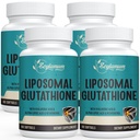 2400 MG Liposomale Glutathione Softgele, Max Absorption, Wirkstoff L-Glutathion reduziert (GSH), mit Hyaluronsäure, Resveratrol, Master Antioxidantien für Detox, Gehirn, Immunsystem, 240 Softgele