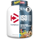 Dymatiser x Pois fruités ISO100 Poudre de protéines de lactosérum, 25g de protéines, 5,5g BCAAs, 120 Cal., sans gluten, 1g de gras, 1g de sucre, 2g de glucides (75 portions)