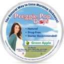 Drei Lollies Preggie Pop Drops, Natürlicher grüner Apfel, 21 Count