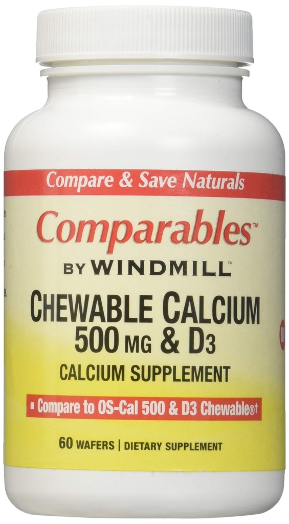 Calcium 500MG TABS CHEW WMILL Taille: 60