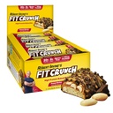 FITCRUNCH Full Size Protein Bars, 6-Layer Baked Bar, 6g Zucker, Gluten Free & Soft Cake Core (12 Bars, Peanut Butter)