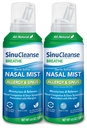 SinuCleanse Allergy & Sinus Steril Saline Nasal Spray, Ultra Fine Mist, Instant Moisturizes & Relieves Severe Nasal Congestion Aufgrund von Allergien, 4.6 Oz (2 Pack), Made in USA