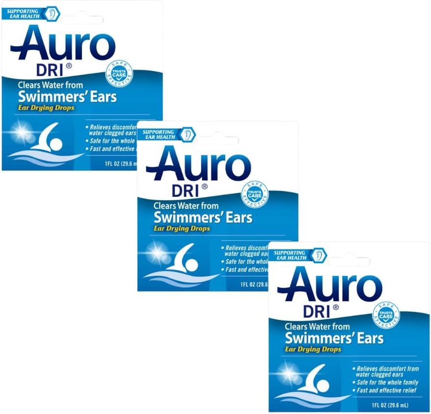 Auro-Dri Ear Water-Drying Aid 1 oz (Pack mit 3)