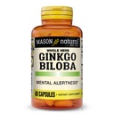Mason Natural Ginkgo Biloba, 1 Monat Versorgung, hilft Mentalal Alertness und Unterstützung Optimale Gehirnfunktion, 60 Kapseln