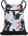 Sac de gymnastique durable pour les femmes Gym Cinch Sac à dos léger durable avec des dessins graphiques