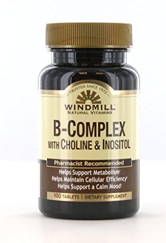 Windmühle B-Komplex mit Choline und Inositol Tabs 100'S Windmühle