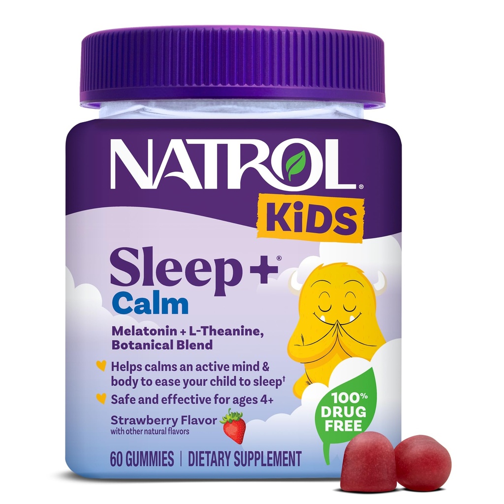 Natrol Enfants Sleep+ Gummies de sommeil calme pour les enfants