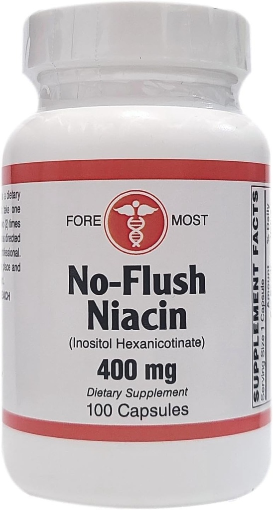 ganzheitliche Gesundheit No-Flush Niacin - 400mg - 100 Kapseln