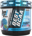 BPI Sports Best BCAA - BCAA Poudre - Acides aminés à chaîne ramifiée - Récupération musculaire - Synthèse des protéines musculaires - Amélioration des performances – Hydratation – Framboise bleue - 60 portions - 21.12 Oz