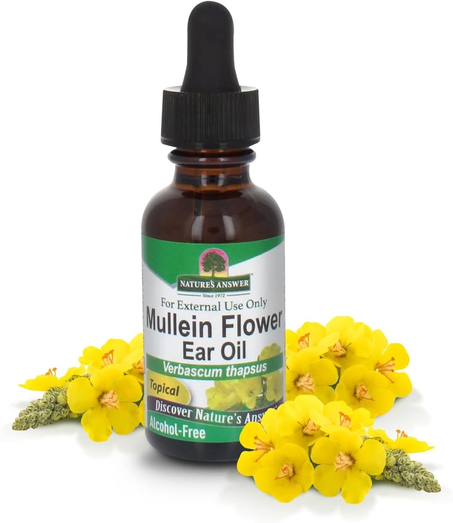 Natur Antwort Alkoholfreie Mullein Blume Ohr Öl
