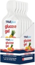 TRUEplus Glucose Gel Pouch, Fruit Punch Flavor, 15g schnell wirkende Kohlenhydrate, fettfrei, Glutenfrei, schnelle Unterstützung für niedrigen Blutzucker und Energie, 6 Pack