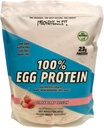 Healthy N Fit 100% EGG PROTEIN- Strawberry (12oz): 100% Egg White Protein PLUS Natural Peptides. Naturally Sweetened, Zero Carb, Keto, Paleo Friendly