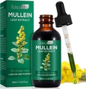 Extrait de feuille de Mulléine Extrait de feuille de Mulléine pour poumons gouttes de Mulléine Feuille de nettoyage de poumon Supplément 2.02 Fl.Oz