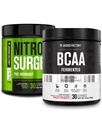 Jacked Factory Nitrosurge PreWorkout in Green Apple & BCAA in Fruit Punch für Muskelaufbau und Erholung