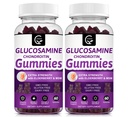 Glucosamin Chondroitin Gummis mit MSM & Elderberry Extra Strength - Flexibilitätsunterstützung, Antioxidante Immununterstützungsergänzung für Erwachsene, Männer und Frauen - 60 Chondroitin Gummis (2 Pack)