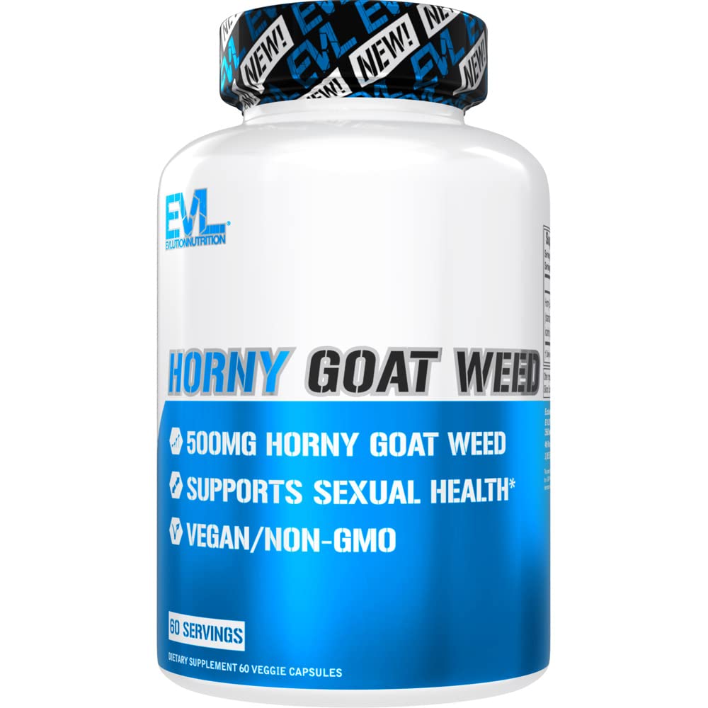 EVL Horny Goat Weed für Männer - Invigorating Male Enhancing Supplement für Leistung Größe Energie und Stamina mit Horny Goat Weed Extract - Male Libido Booster Testosteron Supplement für Männer