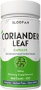 Koriander Blatt Kapseln 500mg | Konzentriert 10:1 Extrakt Coriandrum sativum | Non-GMO, Glutenfrei | Keine künstlichen Zusatzstoffe | GMP-zertifiziert | Kräuterergänzung (120 Graf (Pack von 1))