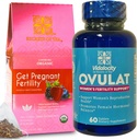 Secrets of Tea Fertility Bundle - Suppléments de thé et de fertilité pour les femmes, vitamines prénatales avec Inositol, Vitex et Folate pour aider à soutenir l'équilibre hormonal pour les femmes