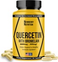 Quercetin mit Bromelain Supplement 1200mg, Quercetin 500mg Kapseln, hilft gesunde Immunität, Potent Antioxidant, 60 Zähler