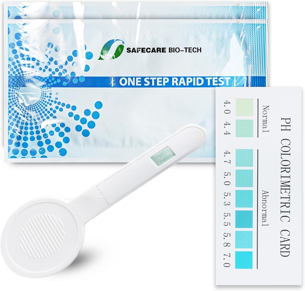 Ein Schritt Vaginal pH Bacterial Vaginosis Test Kit, 5 Test Kits, BV, Hefe Infektion, Feminine Vaginal Health, pH Balance für Frauen, Individuell Folie Wrapped