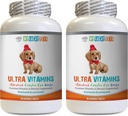 Huile de soutien immunitaire pour chiens - Chien Ultra Vitamines - Vétérinaire recommandé - Immune Support - Cheveux Eyes et os Support - Chien Vitamine a - 2 bouteilles (180 traites)
