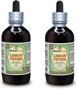 Lemon Thyme (Thymus x Citriodorus) Glycerit, Organic Dried Herb Alcohol-Free Liquid Extract (Markenname: HerbalTerra, Proudly Made in USA) 2x4 fl.oz (2x120 ml)