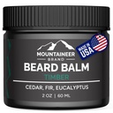 Mountaineer Brand Natural Beard Balm mit Timber Scent | Scents Inspiriert von Natur | Bart Butter für Männer | Lassen Sie in Condidtioner | Hydrates, Soften und Tames | Made in West Virginia | 2oz