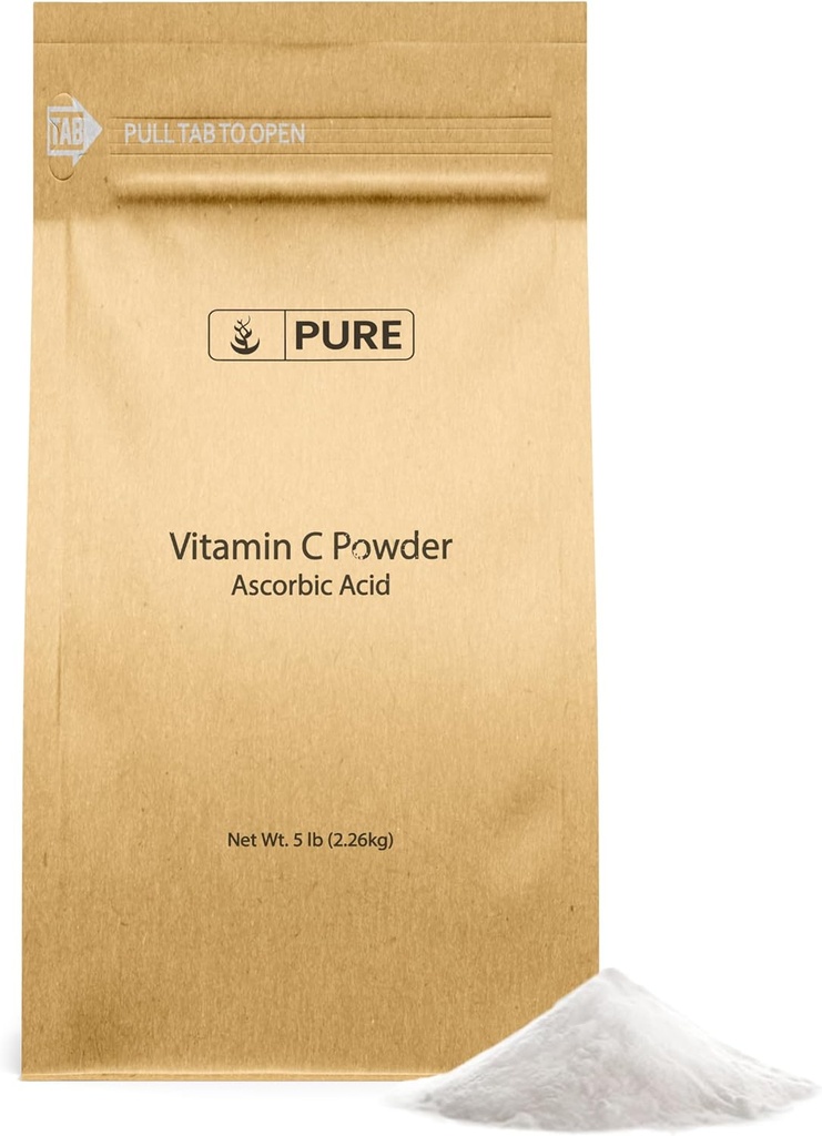 Vitamin C-Pulver (5 lb) Ascorbinsäure, nicht GVO, Nahrungsergänzungsmittel
