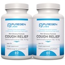 P Puregen Labs Cough Relief for Adults Dextromethorphan HBr 15mg (120 Softgels) 8-Hour, Non-Drowsy, Long-Lasting Bronchial Suppressant |Ages 12+ | Compare to Robafen and Robitussin 2Pack