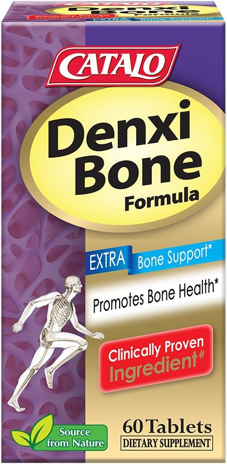 CATALO DenxiBoneTM Formel - Algen Calcium aus Island, Marine Magnesium, Zink Aminosäure Chelat und Vitamin D3-60 Tabletten