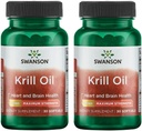 Swanson EFAs- Krill Oil - Maximale Stärke - 1 g, 30 Softgels (2 Packung)