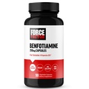FACTEUR DE FORCE Benfotiamine Plus supplément de thiamine, vitamine B1 soluble dans le gras pour absorption élevée, non OGM, végétalien, 90 capsules végétales