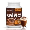 PEScience Select Café Protéine Café Poudre aromatisée, Caramel Macchiato, 100mg Caféine, 20g de poudre de café protéinée glacée ou crème, 20 portions