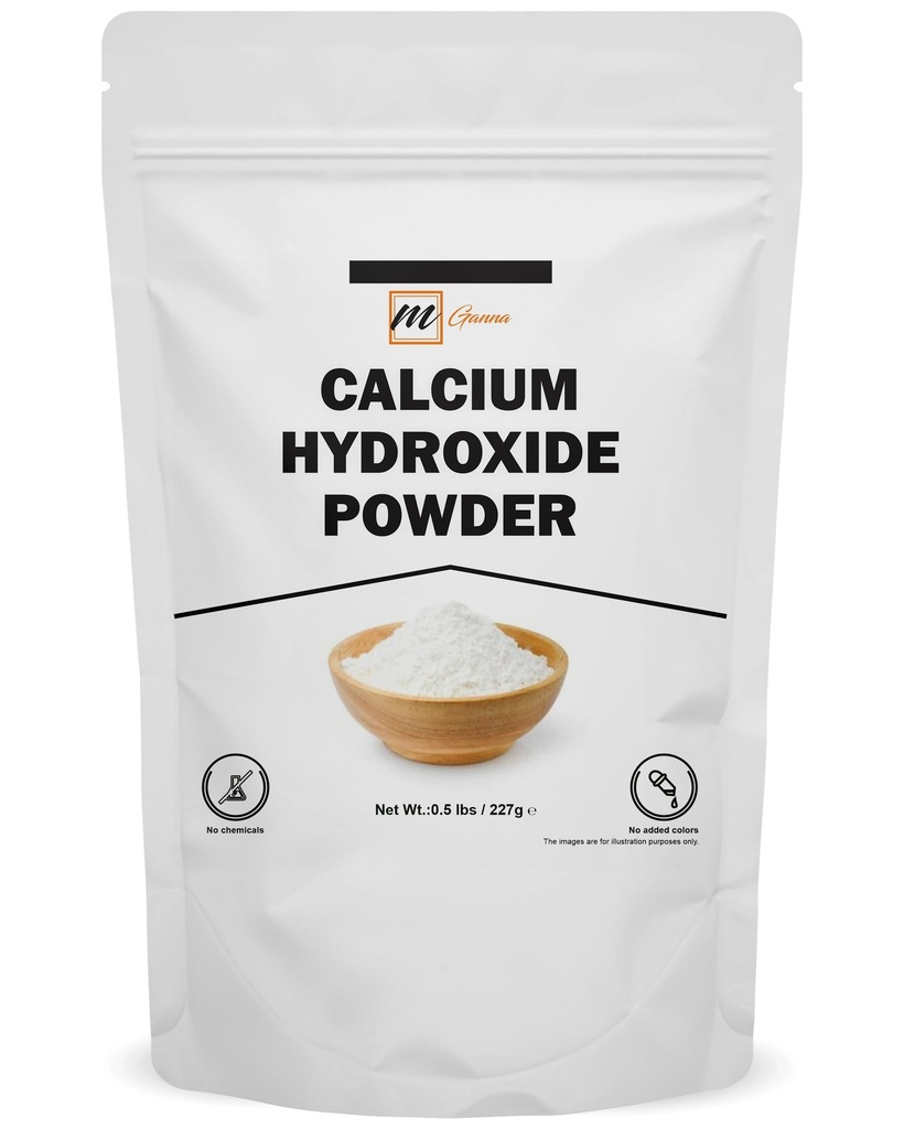 100% natürliches Calciumhydroxide Pulver für Lebensmittel & Kosmetik 227 GMS / 0.5 LBS
