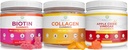 Purifier la vie vinaigre de cidre de pomme, collagène et mélange de biotine, Gut santé et digestion, Gummies pour la croissance des cheveux, peau et ongles plus sains, végétalien, sans gluten, sans OGM tous suppléments naturels