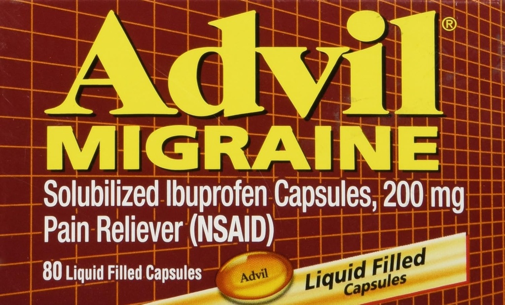 Advil Migraine - 80 flüssige gefüllte Kapseln