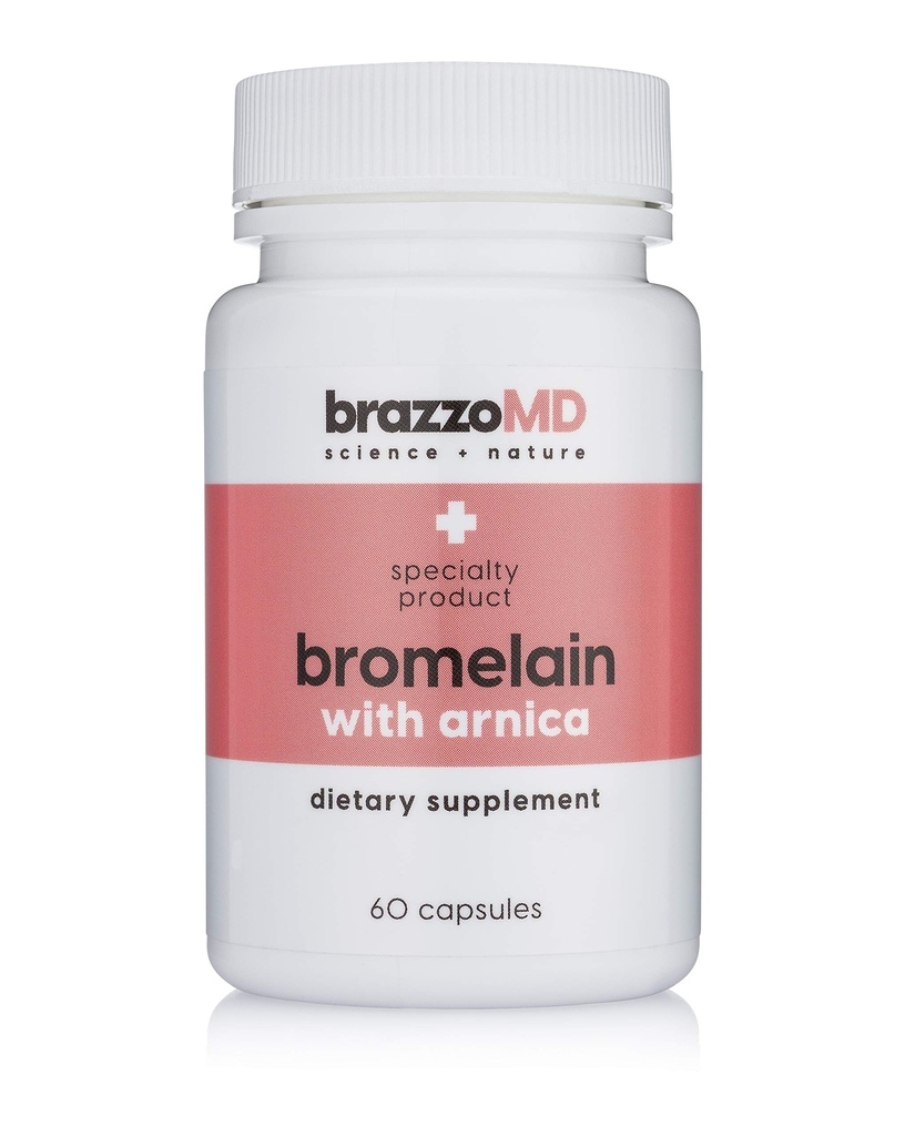 brazzoMD Bromelain avec Arnica - Supplément alimentaire - 60 gélules