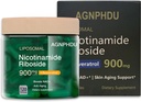 AGNPHDU- Liposomal Nicotinamid Riboside 120 Kapseln,Resveratrol, Quercetin - NAD Ergänzung für Anti-Aging, Energie, Fokus 900mg Nahrungsergänzung