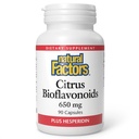 Natürliche Faktoren - Citrus Bioflavonoids 650mg, Unterstützung für den Körper Verwendung von Vitamin C, 90 Kapseln