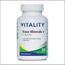 Vitalität Trace Minerals + Chlorella – 30 Tage / Kapseln- Kanadisch-Made Full Spectrum Mineral Complex | Manganese, Zink, Selenium & Mehr | Unterstützt Energie und Immunität. Vegan, Allergen-Free.
