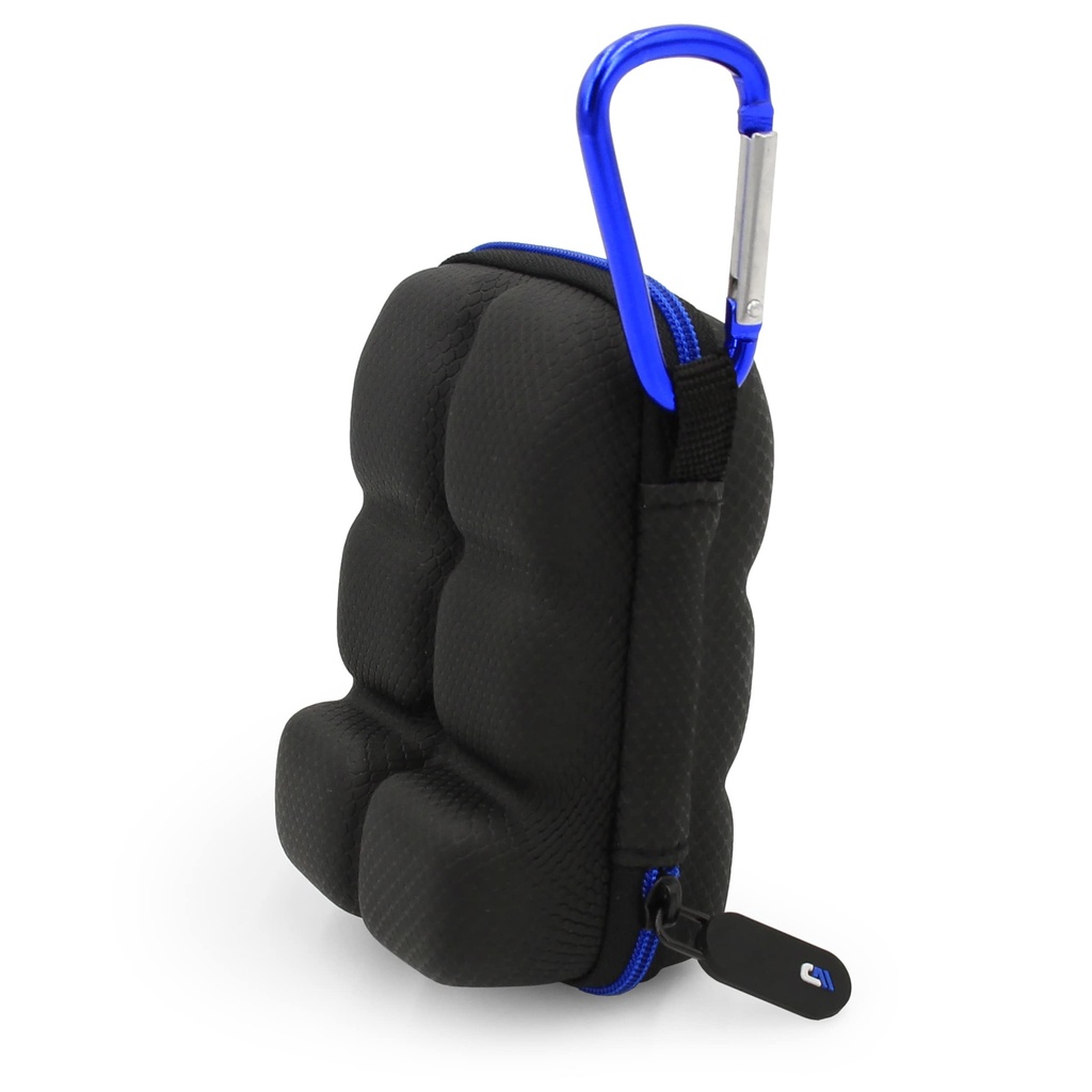 CASEMATIX Asthma Inhalator Halter Case Passt zwei Standard-Rescue Inhalatoren mit Lanyard und Clip auf Schlüsselanhänger Carabiner, enthält nur Asthma Case