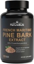 Französisch Maritime Pine Bark Extrakt 400 mg, 95% Proanthocyanidine - Standardisiert 30X Extrakt, 120 Vegan Kapseln