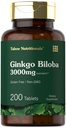 Carlyle Ginkgo Biloba 3000mg | 200 Vegetarische Tabletten | Extra Strength | Non-GMO, Gluten Freen Formula | von Tahoe Nutritionals
