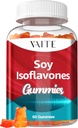 Soy Isoflavones Ergänzung für Frauen – Non-GMO Phytoestrogens für Menopause Relief, Hot Flashes, Hormonal Balance, Genistein, Soy mit Isoflavonen, Bone Health Support – 60 Vegan Kaugummis