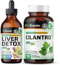 BIO KRAUTER Liver Detox Tincture 4 Fl. Oz. & Cilantro 100 Kapseln