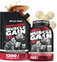 Bully Max 3-in-1 Liquid Dog Muscle Builder und Power Tabs (60 Tabs) Bundle – High Protein Supplement & Chewable Multivitamine für Muskelwachstum, Energie & Erholung in allen Rassen, Welpen & Erwachsene Hunde
