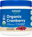 Nutricost Organic Cranberry Powder, 8 oz, 5G pro Servieren - Non-GMO, Glutenfrei
